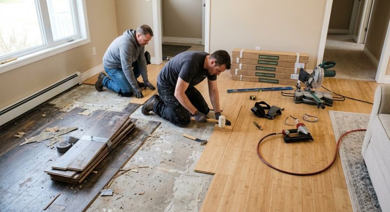 Bamboo Flooring Installation in Woodinville, WA