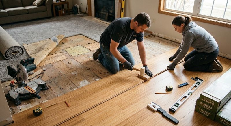 Bamboo Flooring Installation in Woodinville, WA