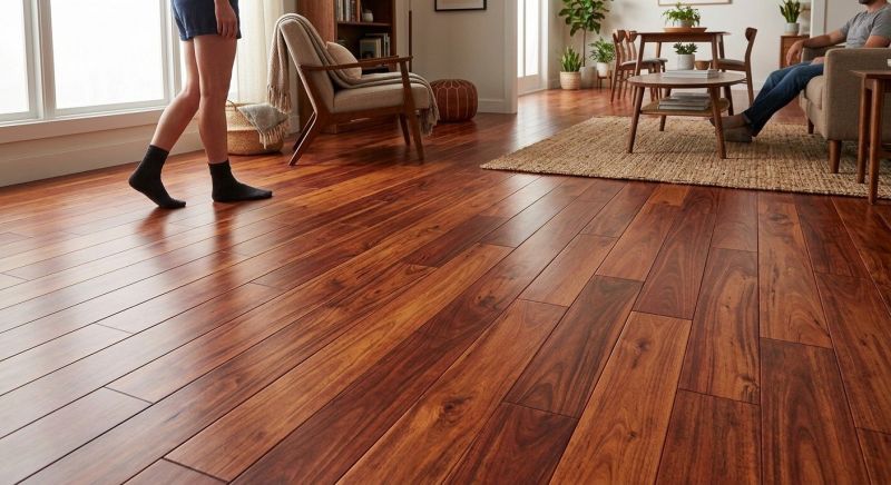 Cherry Floor Installation in Fall City, WA