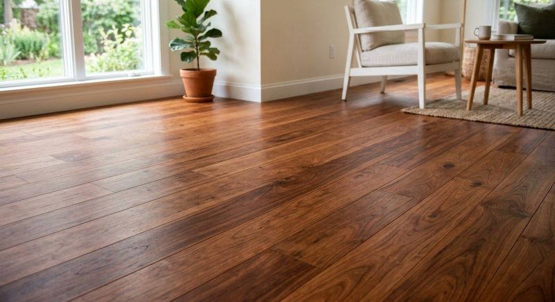 Cherry Floor Installation in Port Gamble, WA