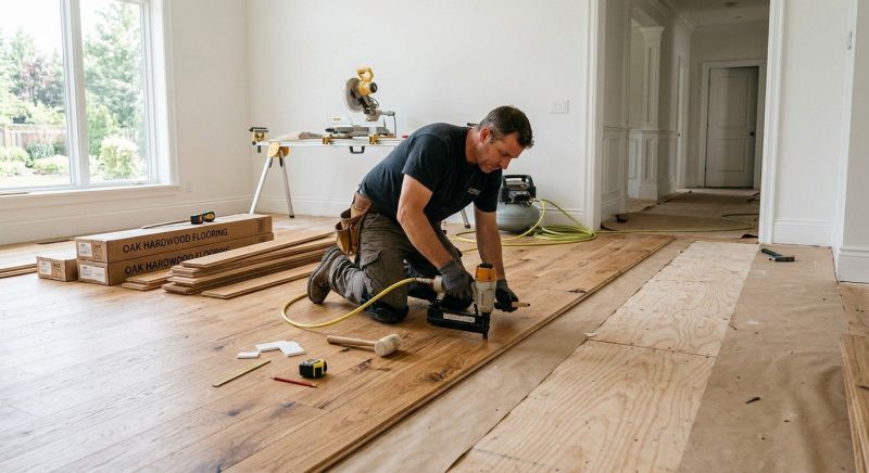 Oak Floor Installation in Bellevue, WA