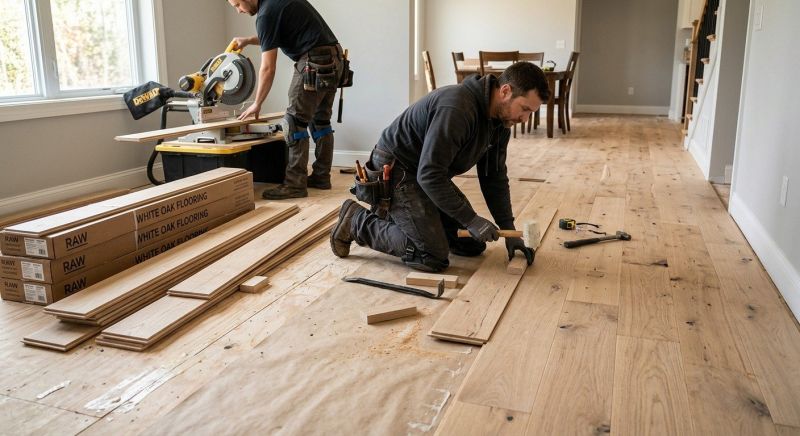 Oak Floor Installation in Bothell, WA