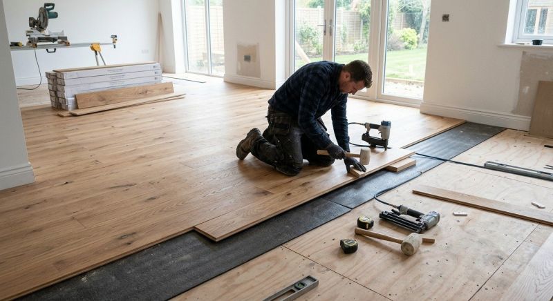 Oak Floor Installation in Edmonds, WA