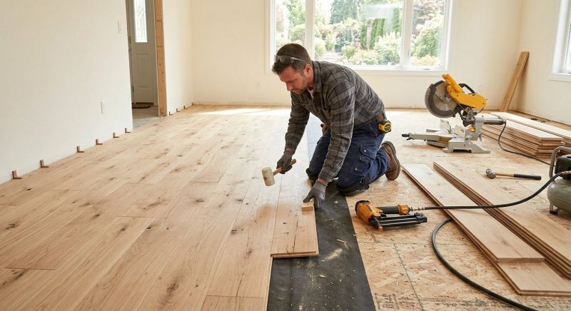Oak Floor Installation in Everett, WA