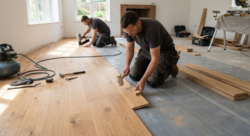 Oak Floor Installation in Everett, WA
