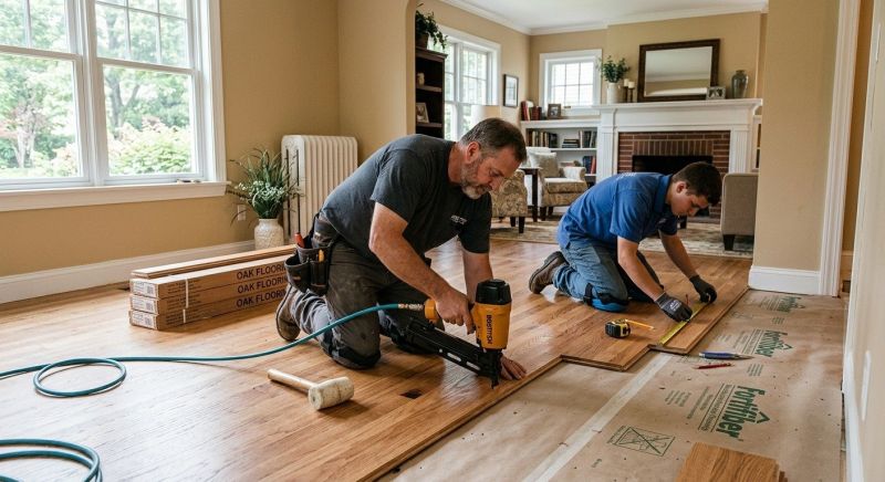 Oak Floor Installation in Mukilteo, WA
