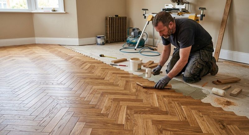 Parquet Flooring Installation in Woodinville, WA