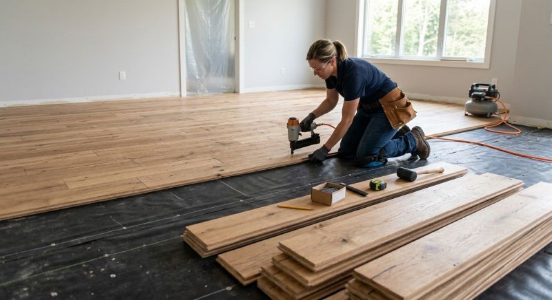 Plank Floor Installation in Woodinville, WA
