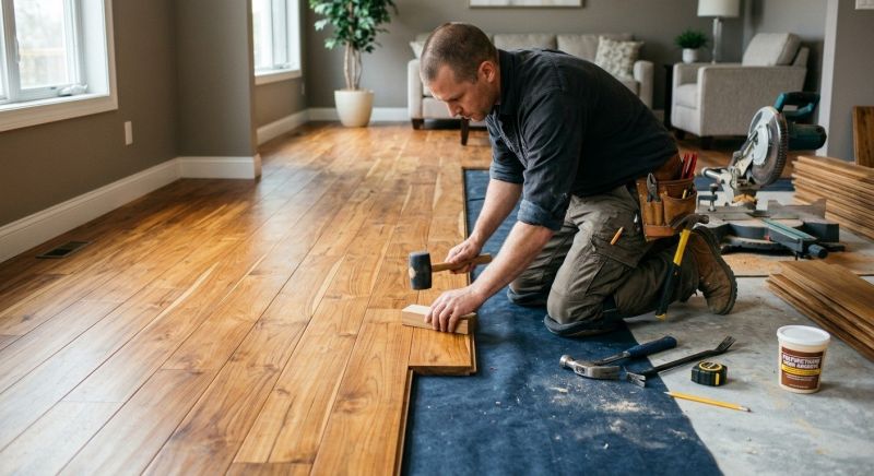 Teak Flooring Installation in Woodinville, WA