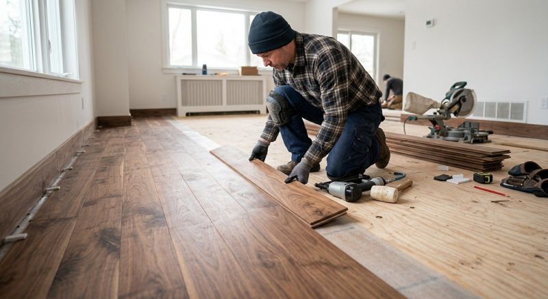 Walnut Flooring Installation in Woodinville, WA