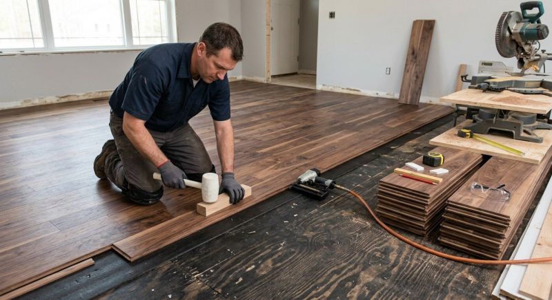 Walnut Flooring Installation in Woodinville, WA