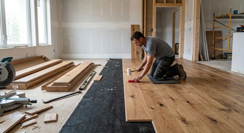 Wide Plank Floor Installation in Woodinville, WA